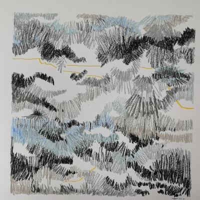05-2021 sur papier Canson 50 cm X 50 cm